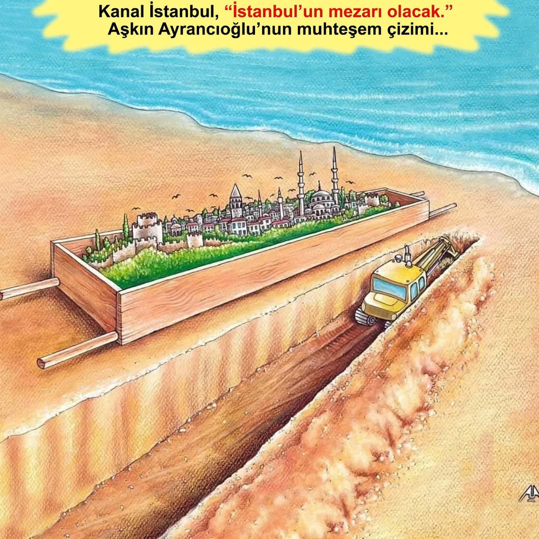 Kanal İstanbul da ısrar edenler, umarım İstanbul un mezarını kaldıklarını farkındadır... #deprem #kanalistanbul