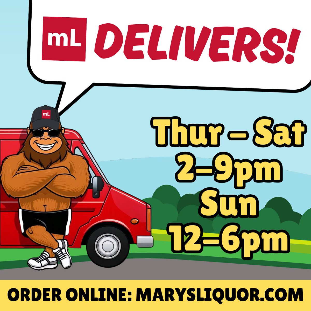 MarysLiquor's tweet image. WE DELIVER, #TAHLEQUAH! Order online and get delivery Thursday-Sunday! #LiquorDelivery