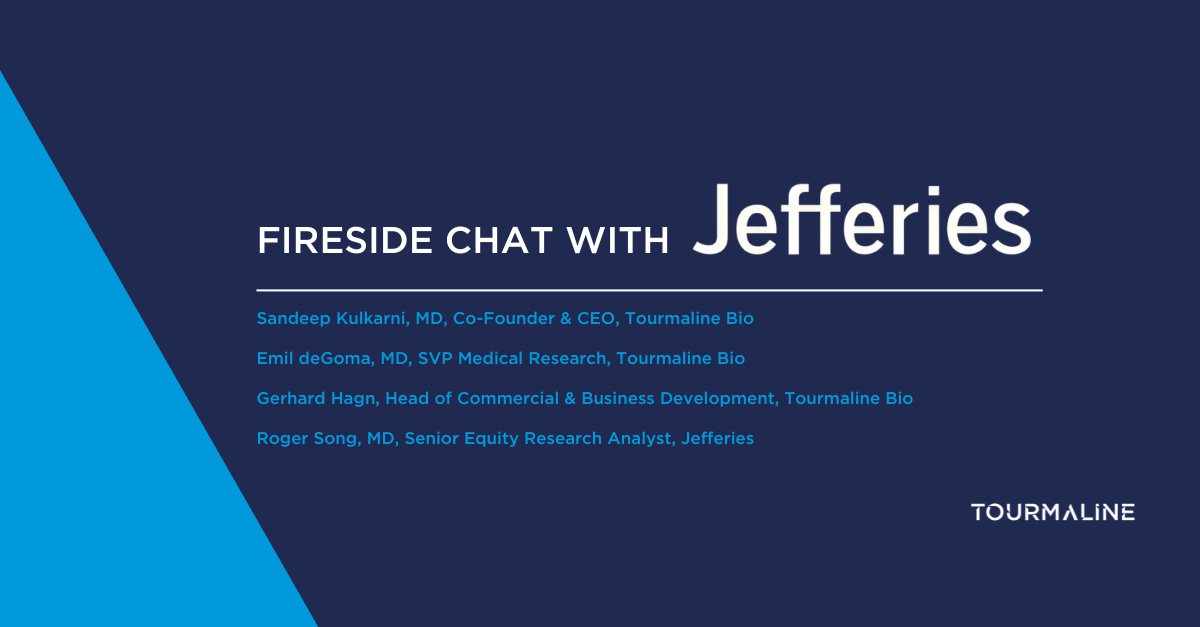Our team joined <a href="/Jefferies/">Jefferies</a>' Roger Song to discuss Tourmaline’s development strategy for pacibekitug across ASCVD, AAA, and TED. With a strong evidentiary foundation, we’re advancing efforts designed to address significant unmet medical needs.