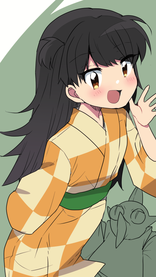 「配信で描いた犬夜叉のりんちゃん。 」|きんぎょにくのイラスト