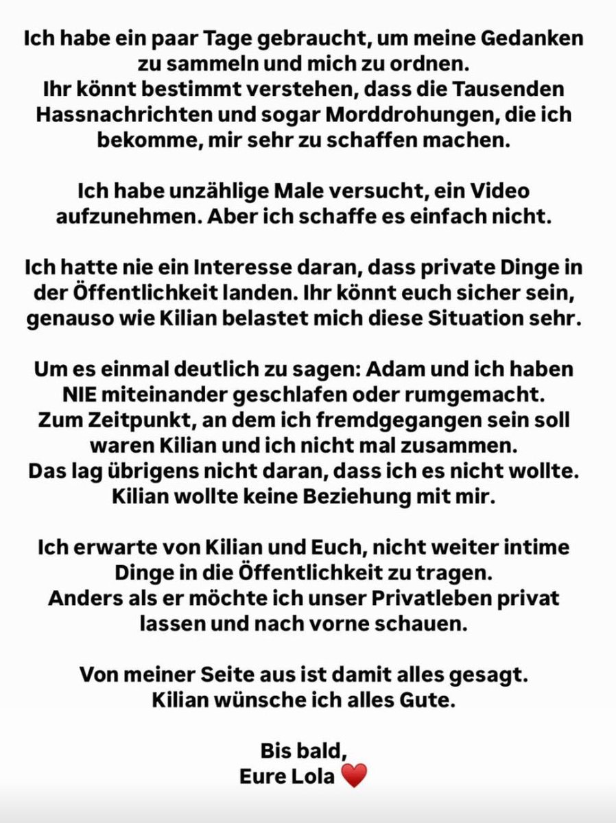 das offizielle statement von lola zur thematik von tanzverbot und skylinetv adam. 
wer lügt von den dreien? 🧐🤔🤥

#tanzverbot #lola #adam #skylinetv #twitch #twitchclips #twitchstreamers #quitelola