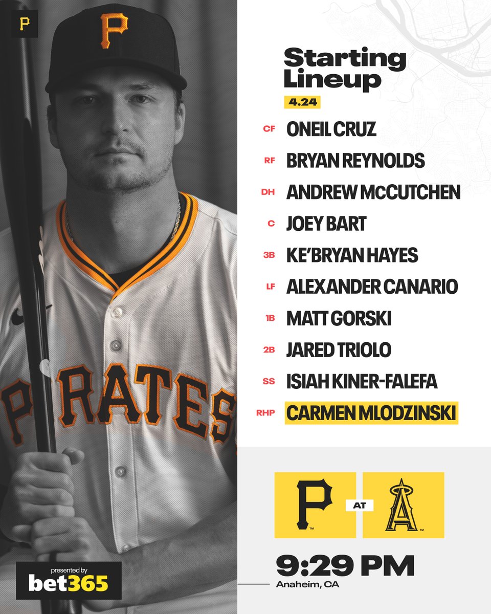 One more in Anaheim.

📺 <a href="/SNPittsburgh/">SportsNet Pittsburgh</a>  
📻 <a href="/937theFan/">93.7 The Fan</a>  | The PRN  

Presented by <a href="/bet365_us/">bet365 US</a>