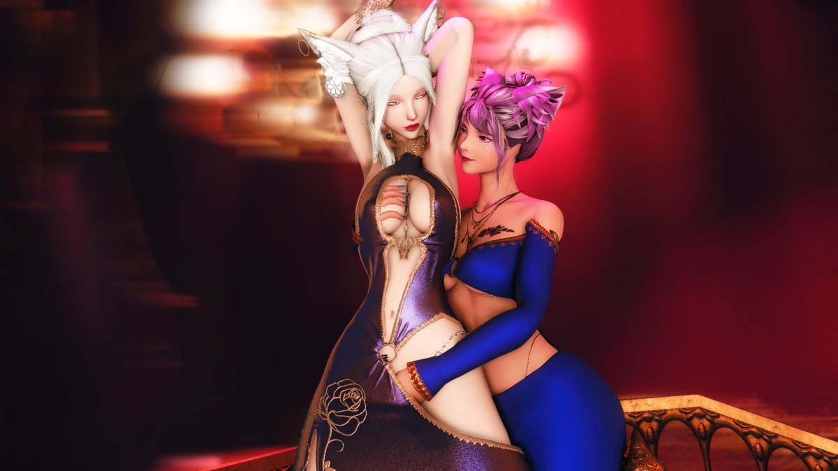 Amazing collab with the beautiful <a href="/miqoKenna/">Kenna</a> ♡ 
So happy with this pose I made hehe
#ffxivlewds #ffxivnfsw