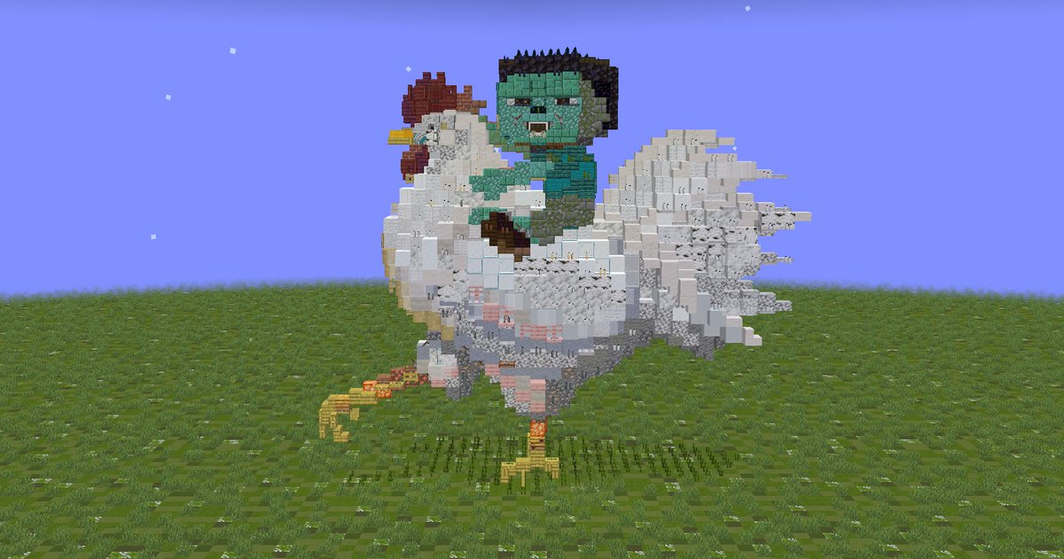 チキンジョッキー　
#Minecraft