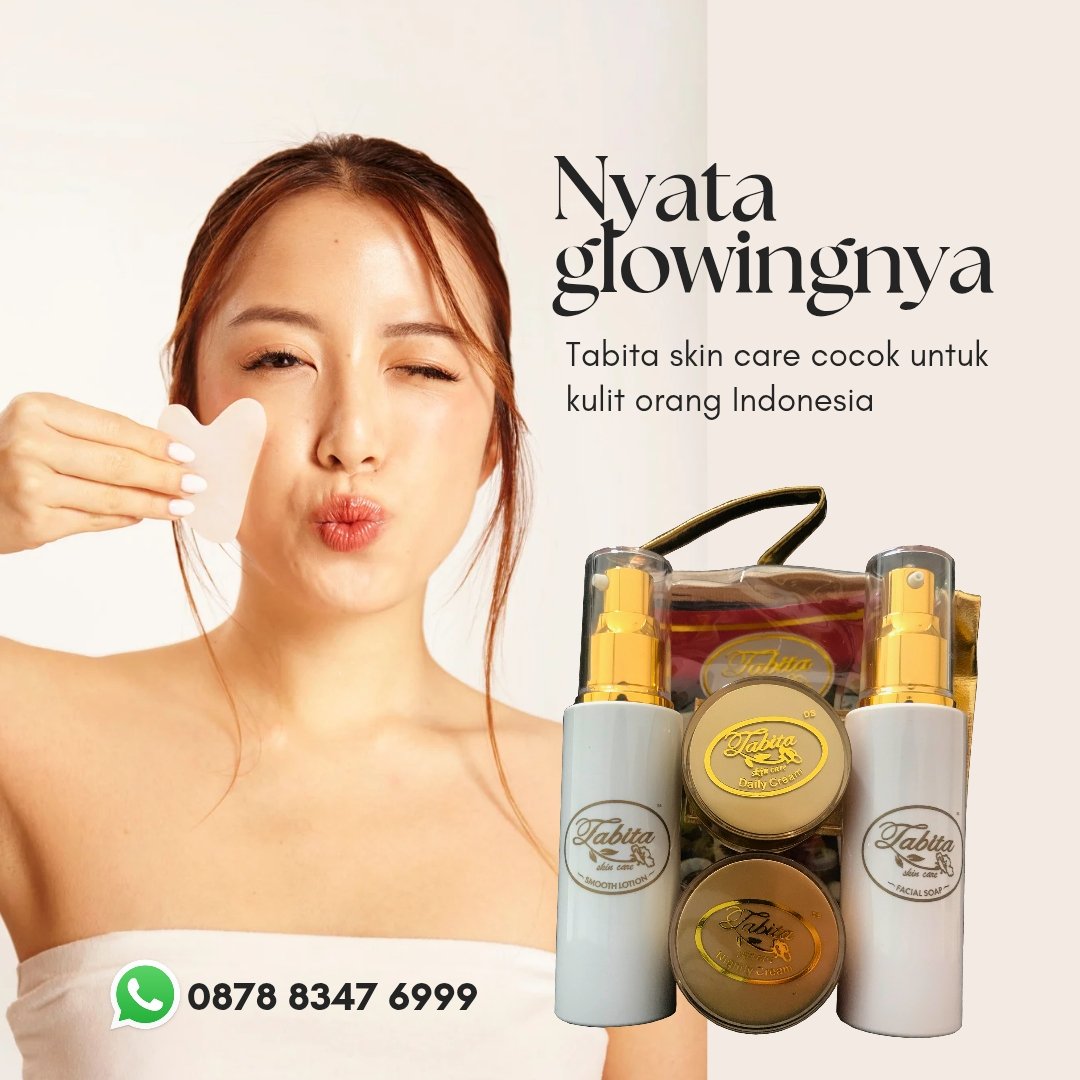 _tabitaskincare's tweet photo. Kamu Pakai, Kamu Kepincut!** 😘  
Seriusan, nih **Paket Tabita Skincare** bikin wajah makin kinclong tanpa bikin kantong jebol!  
aman untuk semua jenis kulit!  

Gak percaya? Cobain dulu, baru rasakan bedanya! ✨  

💌 **Order via DM/WA!**  0878-8347-6999 https://t.co/qDWS948KtN