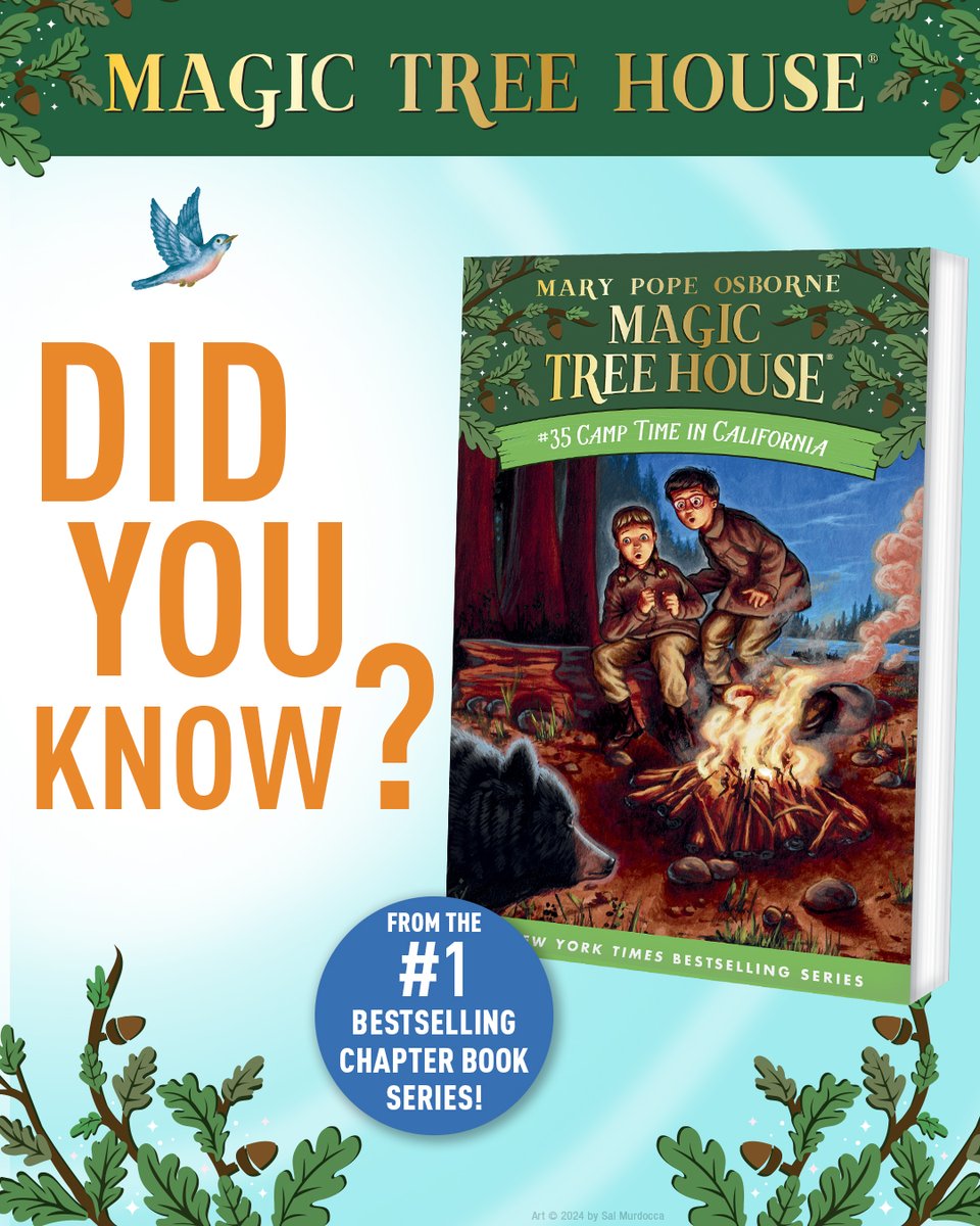 National Park Week is April 19–27! 💡 Learn about the history of these important sites in Camp Time in California, when Jack and Annie go on a mission in Yosemite in 1903 and meet Theodore Roosevelt! Get a dose of history on this outdoor adventure: bit.ly/MTH-CTIC