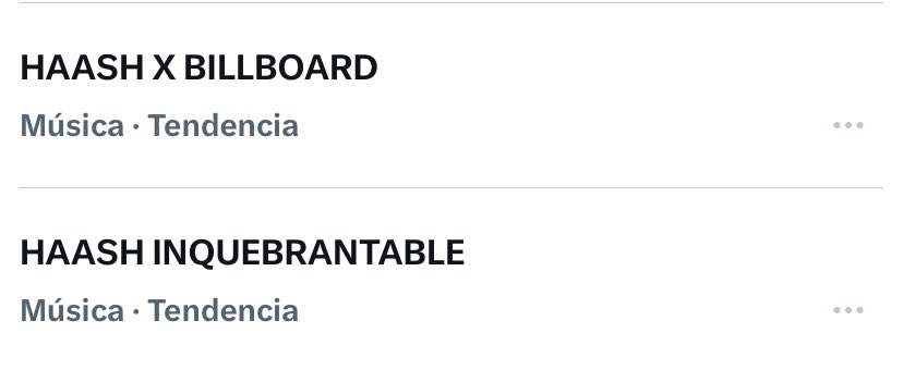 HaAshNotas's tweet photo. “HAASH X BILLBOARD” y “HAASH INQUEBRANTABLE” ya son tendencia en México. https://t.co/oc2yTqDPvQ