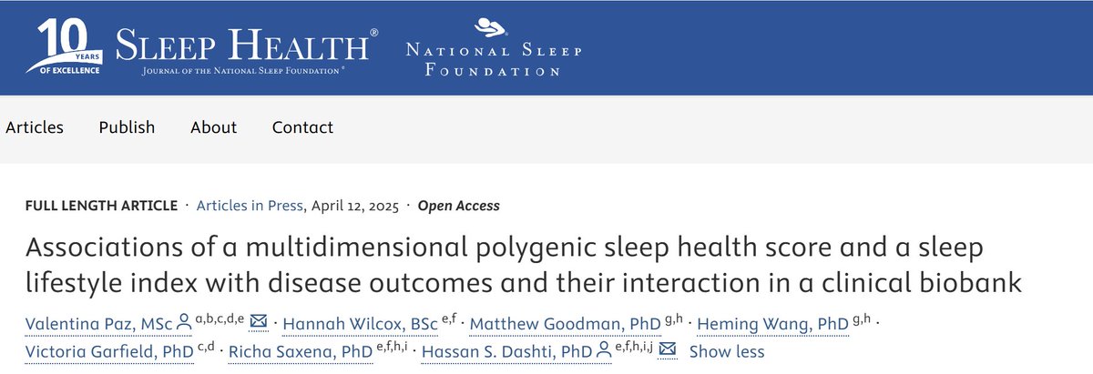 CRONOBIOLOGIA UY (@cronobiologiau) on Twitter photo ¿Cómo se relaciona el sueño con la salud?
El nuevo paper de <a href="/valepazperez/">Valentina Paz</a> (<a href="/psicoudelaruy/">PsicoUdelar</a>) liderado por <a href="/hsdash/">Hassan S Dashti</a> (<a href="/MGHanesthesia/">Mass General Anesthesia</a> & <a href="/harvardmed/">Harvard Medical School</a>) y un gran equipo explora cómo los hábitos de sueño y la genética del sueño se relacionan con problemas de salud.
🧵1/5 ¿Cómo se relaciona el sueño con la salud?
El nuevo paper de <a href="/valepazperez/">Valentina Paz</a> (<a href="/psicoudelaruy/">PsicoUdelar</a>) liderado por <a href="/hsdash/">Hassan S Dashti</a> (<a href="/MGHanesthesia/">Mass General Anesthesia</a> & <a href="/harvardmed/">Harvard Medical School</a>) y un gran equipo explora cómo los hábitos de sueño y la genética del sueño se relacionan con problemas de salud.
🧵1/5