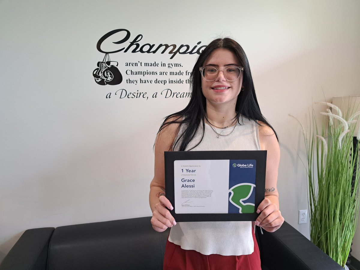LNLMitchPhelps's tweet photo. Congratulations to Grace
Alessi!
1 Year Work Anniversary! https://t.co/dFhd8xG9ms