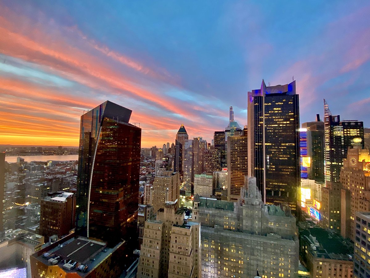 Yesterday’s sunset from Midtown Manhattan.