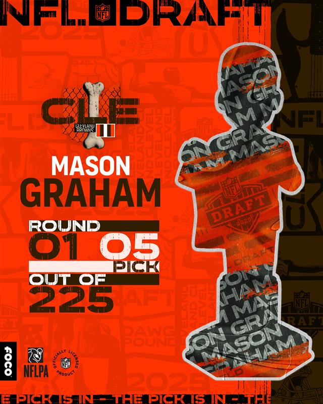 focobobbles's tweet image. The #Browns select #MasonGraham 🏈