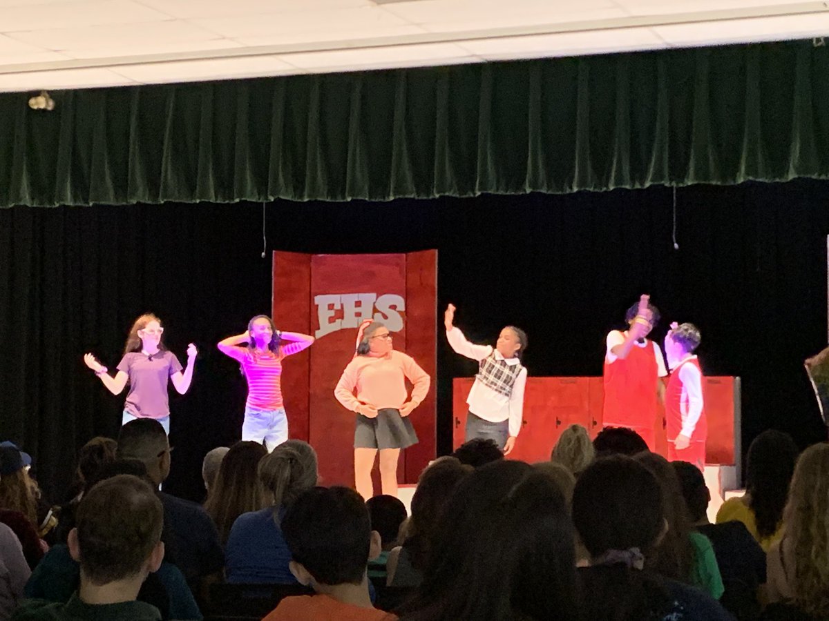 Our students remind us “We are all in this together” at the opening night of our theater production of High School Musical Jr.