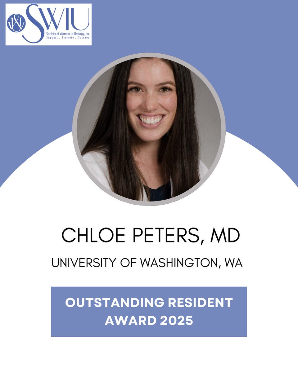 SWIU (@swiuorg) on Twitter photo This year's <a href="/SWIUorg/">SWIU</a> outstanding resident award will be presented to Dr <a href="/chloepetersMD/">Chloe Peters</a> at the SWIU-AUA breakfast! Congratulations!🌟
<a href="/uwurology/">UW Urology</a> This year's <a href="/SWIUorg/">SWIU</a> outstanding resident award will be presented to Dr <a href="/chloepetersMD/">Chloe Peters</a> at the SWIU-AUA breakfast! Congratulations!🌟
<a href="/uwurology/">UW Urology</a>