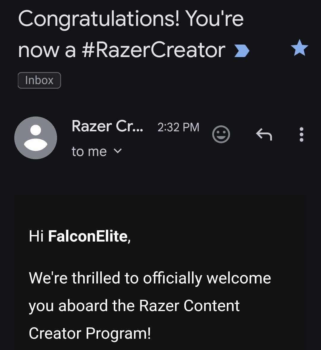 New things are happening!

I am now a <a href="/Razer/">R Λ Z Ξ R</a> Creator!
#RazerCreator