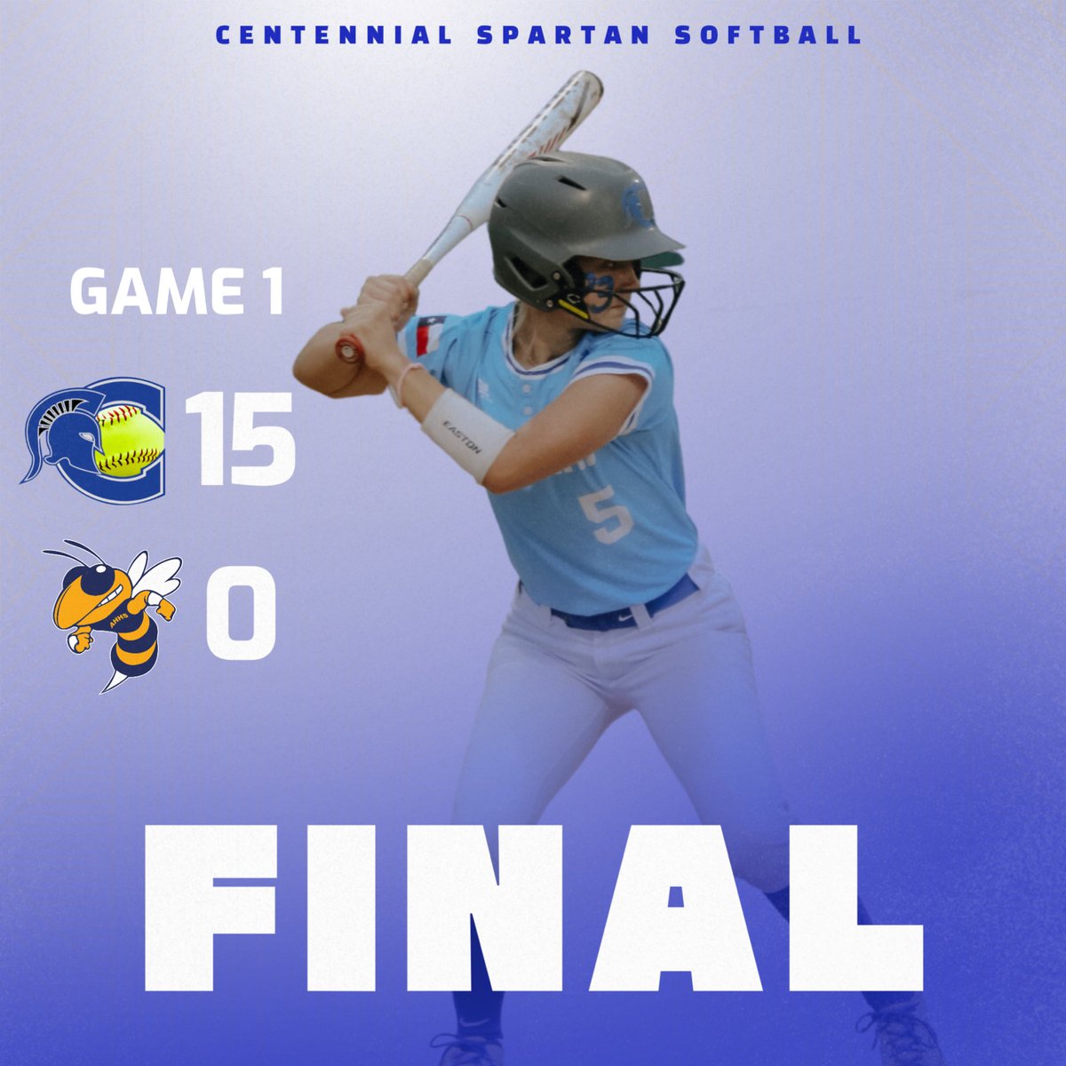 CHSSpartanSB's tweet photo. One down.
One to go. 
See y'all tomorrow, Spartan Fam!

#INAY
#BEGREAT

@CHSSpartans 
@BurlesonSports 
@TheBurlesonBuzz 
@GMsportsmedia1 https://t.co/Vib55dtVdG