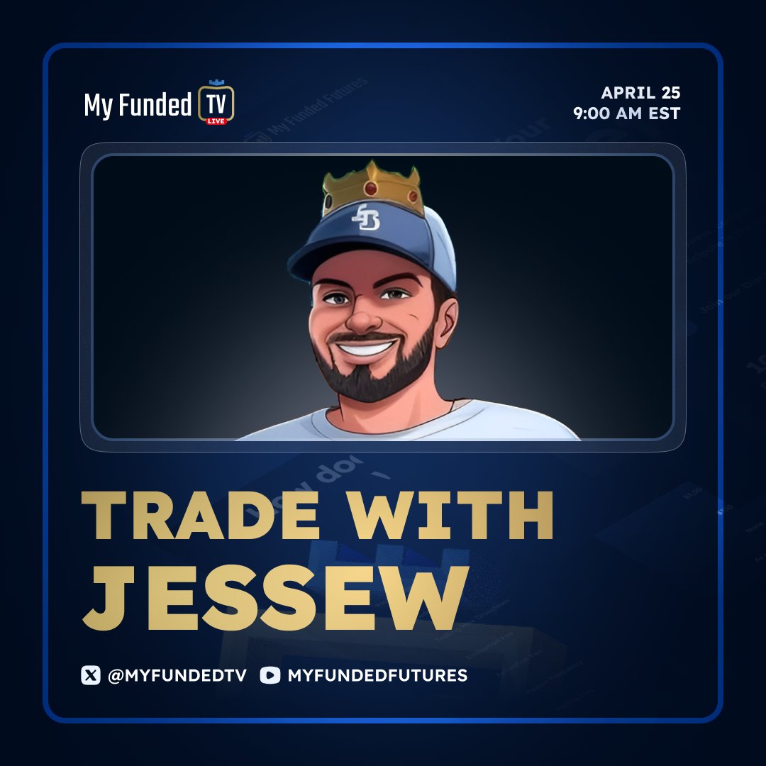 MyFundedFutures's tweet photo. Another heavy hitter is joining us on MFTV tomorrow🎙️

 @Jesse_W33 will be joining us to break down charts and share real trader insight.

📺 Subscribe &amp; tap the bell so you don’t miss it:
https://t.co/KYbTEh4UD6 https://t.co/NXJCi11wfp