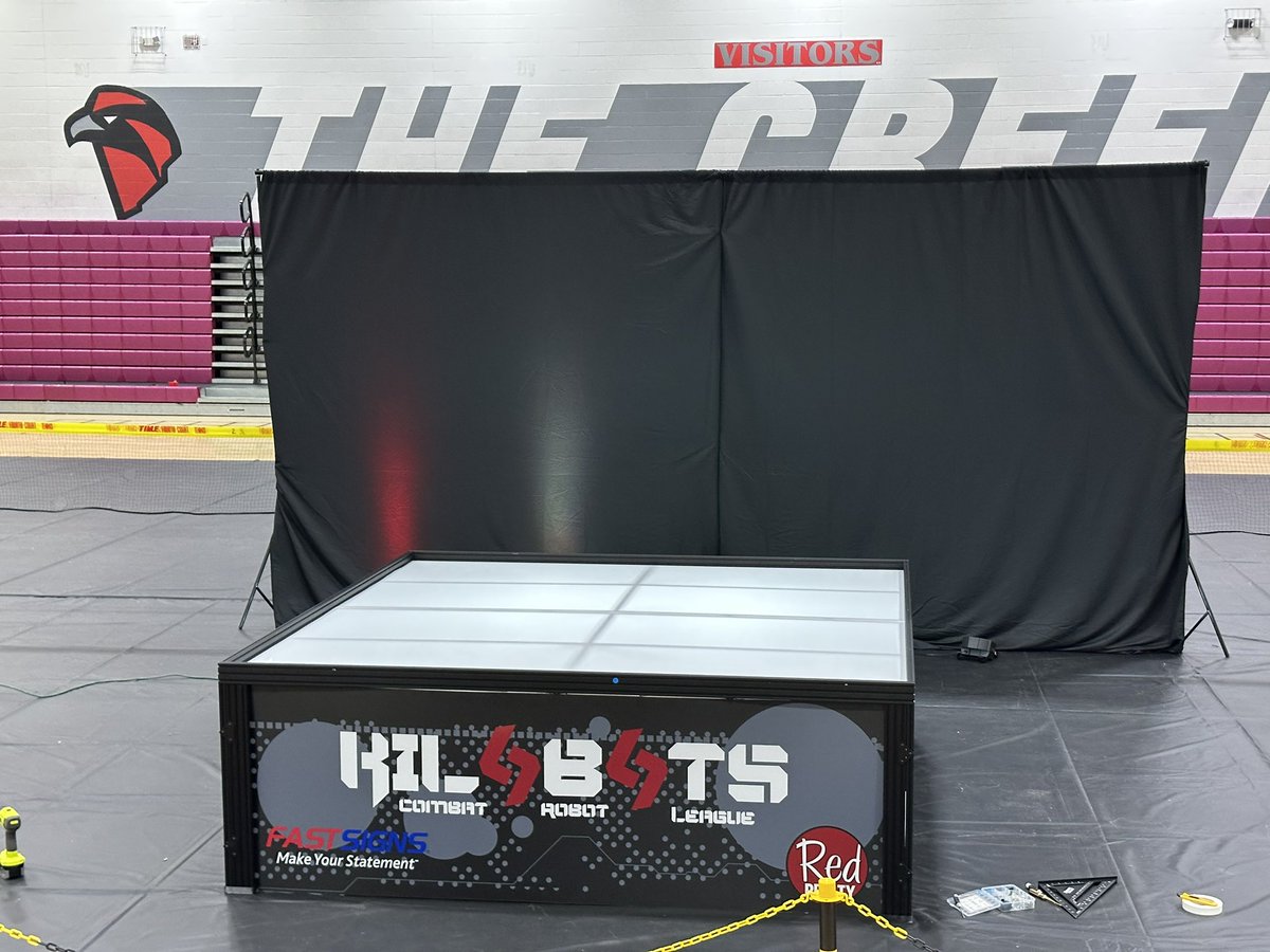 kilobots's tweet image. The countdown is on! Kilobots hits the arena this Saturday at Stewarts Creek Middle! The battle box is being assembled—1kg combat bots, epic matches & team spirit await! Free & open to the public. Matches start 9:15AM. Follow @kilobots for updates!