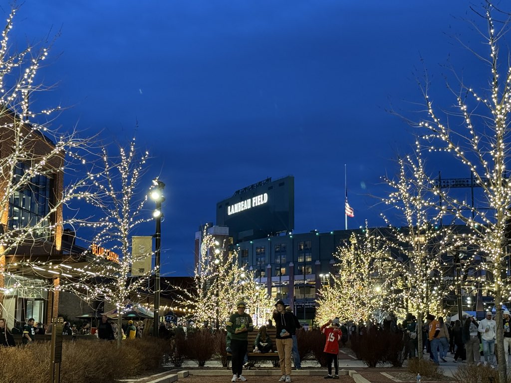 Meanwhile on the other side of Lambeau from the Draft Theater masses …