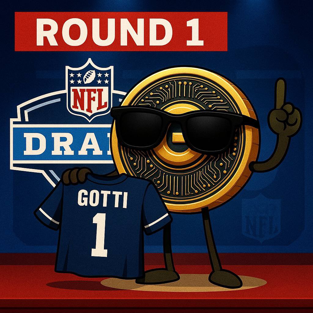 It’s #NFLDraft Night! Congrats to the number 1 pick! 🏈 

Make $GOTTI your number 1 pick on @Solana 😎

Preferably 1 $GOTTI☝️under $100 👀💎📈

#NFLDraft2025 #GottiToken #Solana