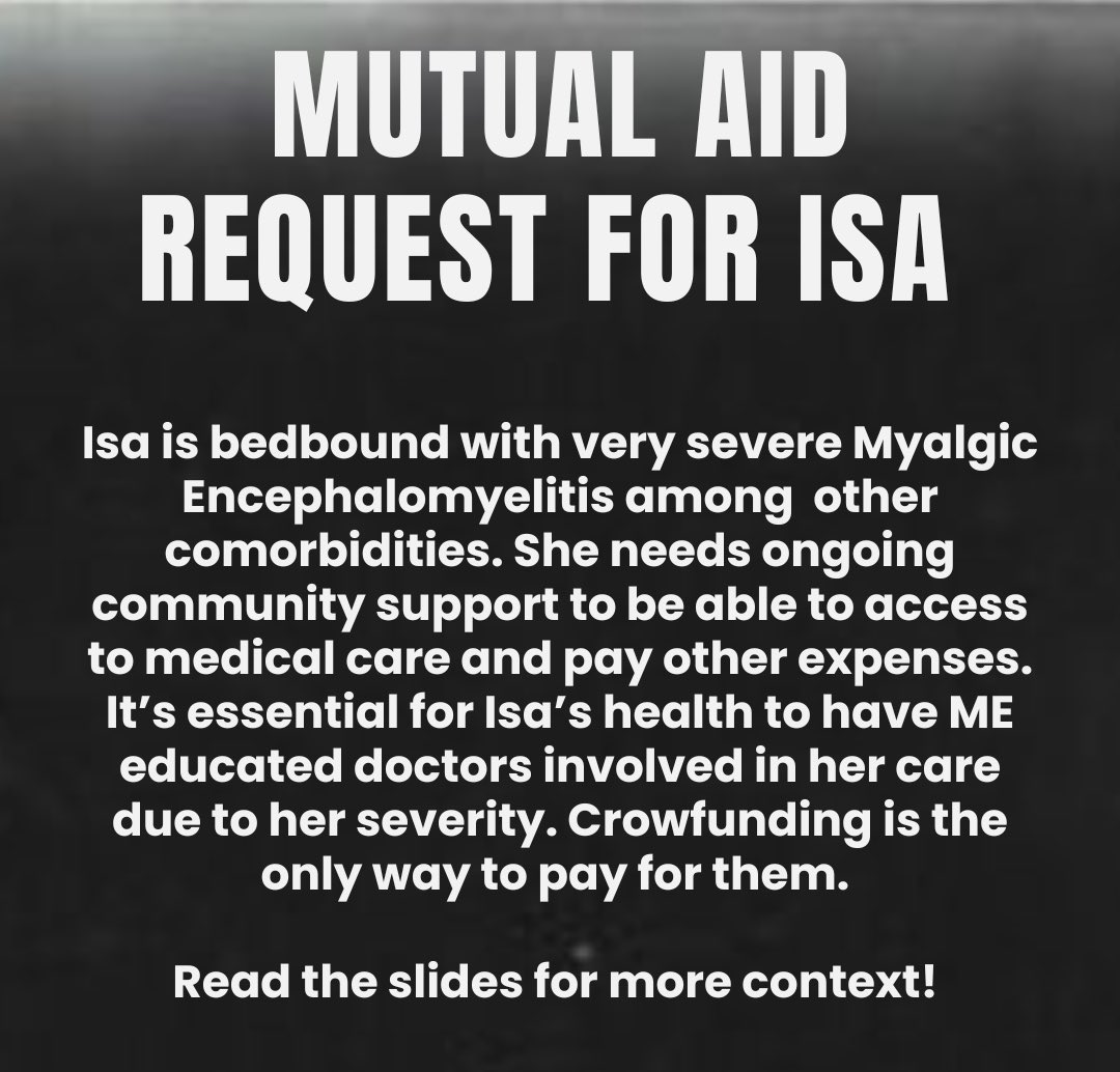 anardiska's tweet image. I’m bedbound and very sick with very severe #MyalgicEncephalomyelitis & comorbidities and I need ongoing help with my medical care and daily expenses (until further notice).
Context in images and thread 🧵
All my links 🔗: linktr.ee/ch4mita
1/3
