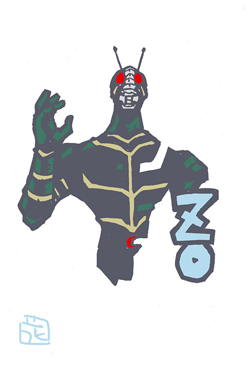 「このタッチでライダーイラスト#仮面ライダーZO #仮面ライダーJ#このタッチ #」|花小金井正幸＠喫茶宝石箱での個展。2023年開催予定のイラスト