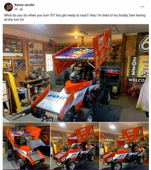 This  has been a hard secret to keep for the last two months. What a thrill  it was to recreate this car that I originally did for Kenny in the early  2000s. And how cool is it to see the Mighty Mouse wing back on track! Kenny's been a customer and buddy since 1995. Go Mouse!