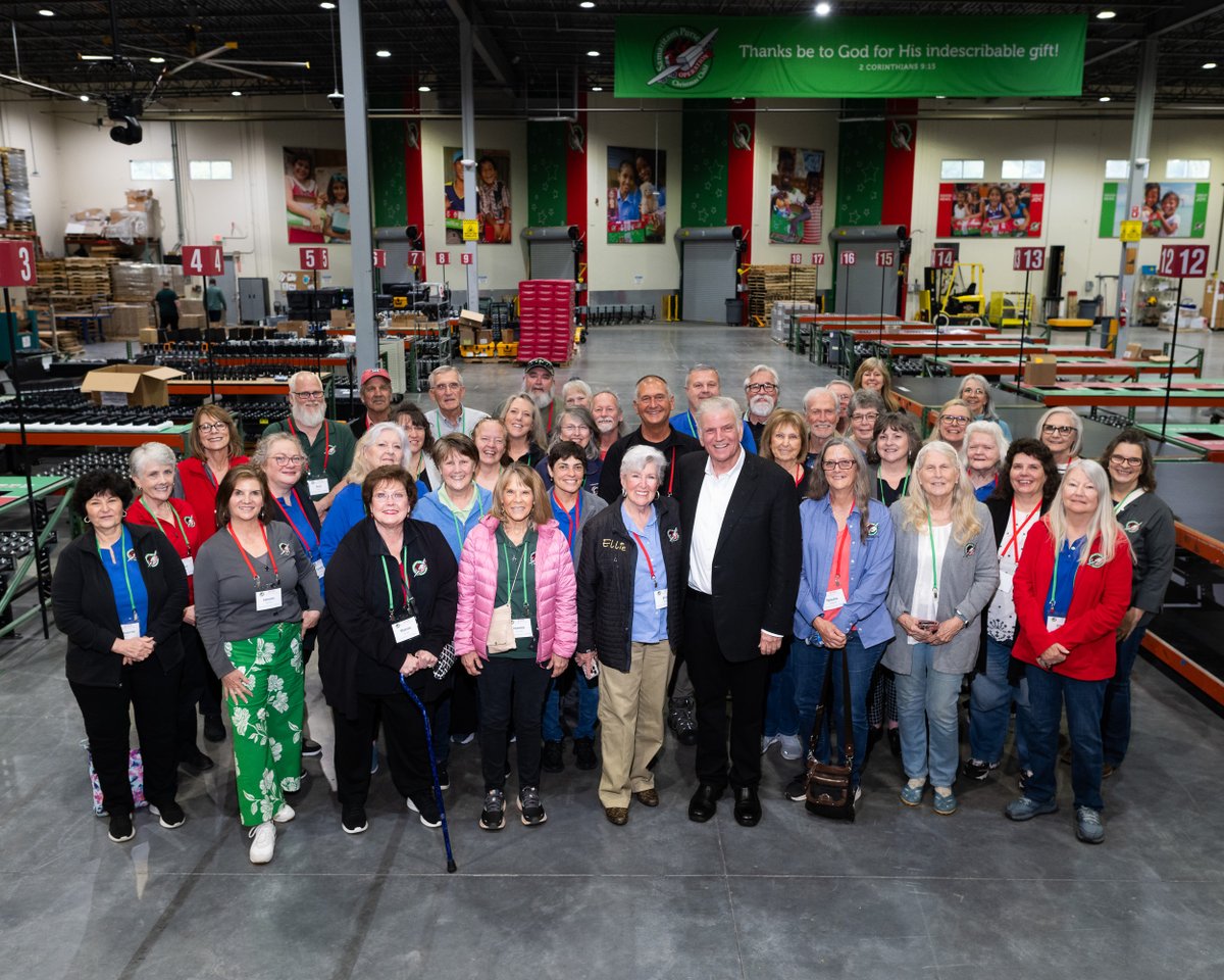 This was fun! Today I had the privilege of meeting 39 of our longest serving <a href="/OCC_shoeboxes/">Operation Christmas Child</a> volunteers from across the country—one even came from North Pole, Alaska! All of these incredible folks have served 20 YEARS or more with <a href="/SamaritansPurse/">Samaritan's Purse</a> to reach children around the