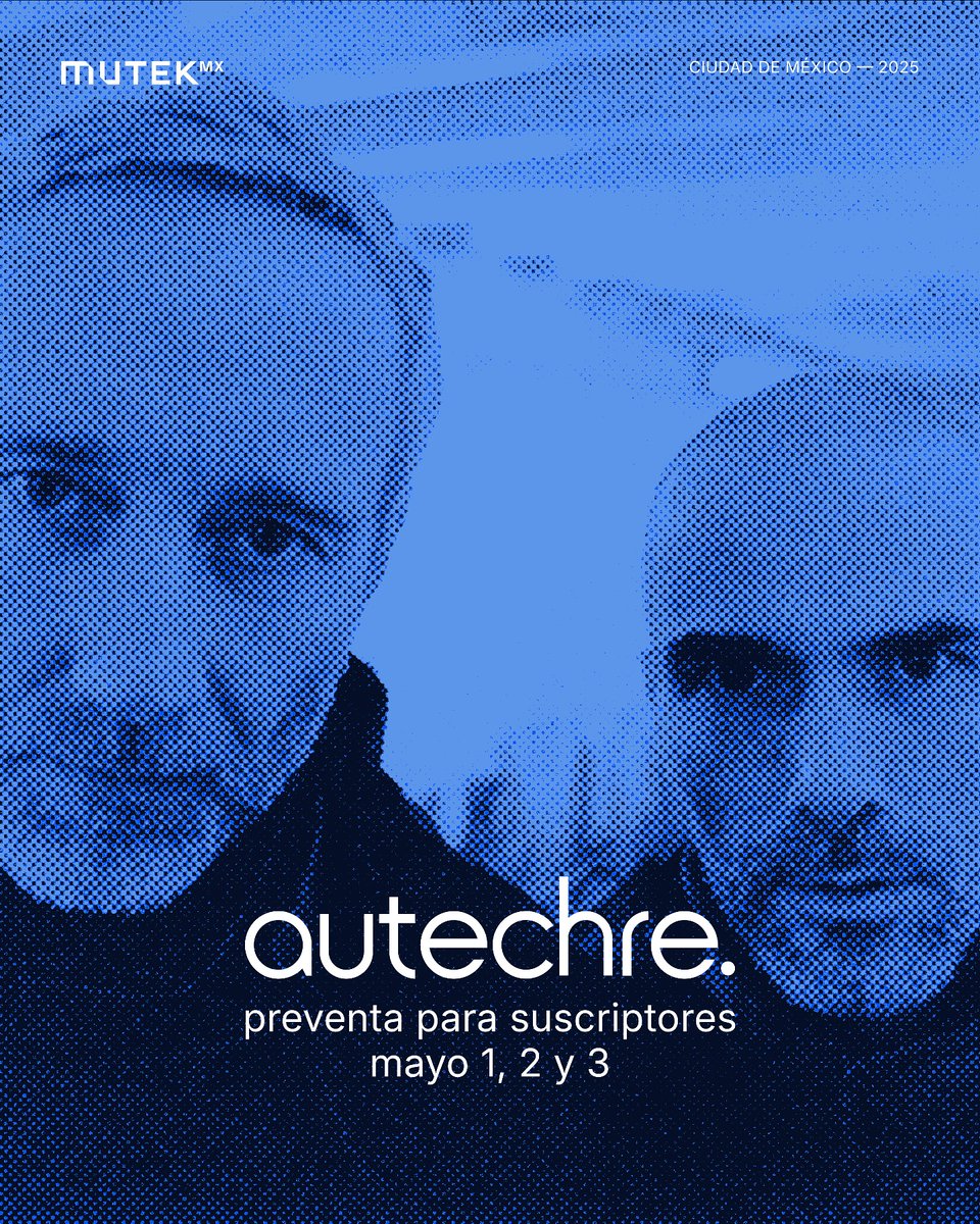 Indie Rocks! (@indierocks) on Twitter photo Autechre llegará a la CDMX como parte de la nueva era de <a href="/MUTEKMX/">MUTEK México</a>. 🛰️ bit.ly/43eXygu Autechre llegará a la CDMX como parte de la nueva era de <a href="/MUTEKMX/">MUTEK México</a>. 🛰️ bit.ly/43eXygu
