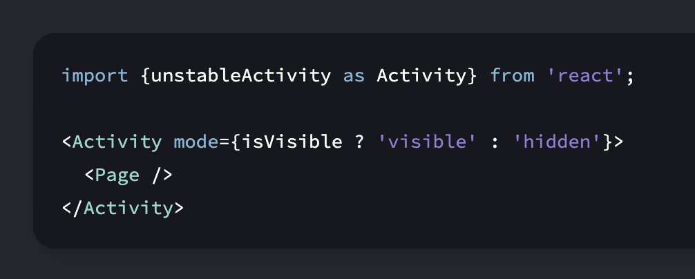 Can we just take a moment to appreciate how React uses a `mode` string enum instead of `isVisible={false}` here 💯