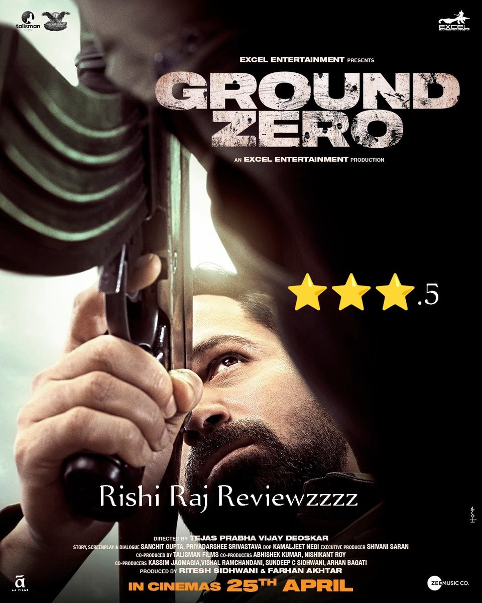 Rishiraj Reviewzzzz (@rishirajna90620) on Twitter photo #GroundZero is an impactful film about the war against terrorism. So relevant in these testing times. The execution is devoid of any cinematic liberties <a href="/emraanhashmi/">Emraan Hashmi</a> is outstanding in the lead role. #SaiTamhankar and #ZoyaHussain are worth while too. The screenplay is flawless. #GroundZero is an impactful film about the war against terrorism. So relevant in these testing times. The execution is devoid of any cinematic liberties <a href="/emraanhashmi/">Emraan Hashmi</a> is outstanding in the lead role. #SaiTamhankar and #ZoyaHussain are worth while too. The screenplay is flawless.