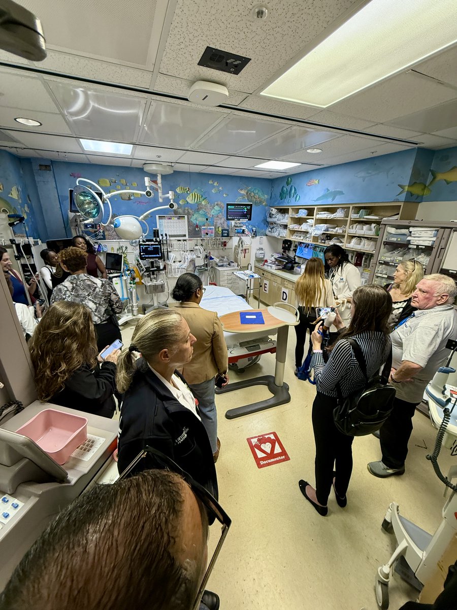mhshospital's tweet photo. Today, we had the privilege of hosting the South Florida Media Coalition for a behind-the-scenes look at Memorial Regional Hospital’s Level 1 Trauma Center in preparation for Trauma Awareness Month and National Stroke Awareness Month this May. 🚁 https://t.co/8FT4DABKkO