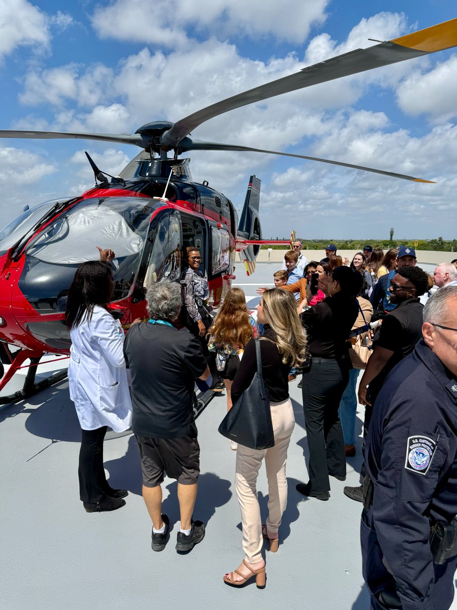 mhshospital's tweet photo. Today, we had the privilege of hosting the South Florida Media Coalition for a behind-the-scenes look at Memorial Regional Hospital’s Level 1 Trauma Center in preparation for Trauma Awareness Month and National Stroke Awareness Month this May. 🚁 https://t.co/8FT4DABKkO