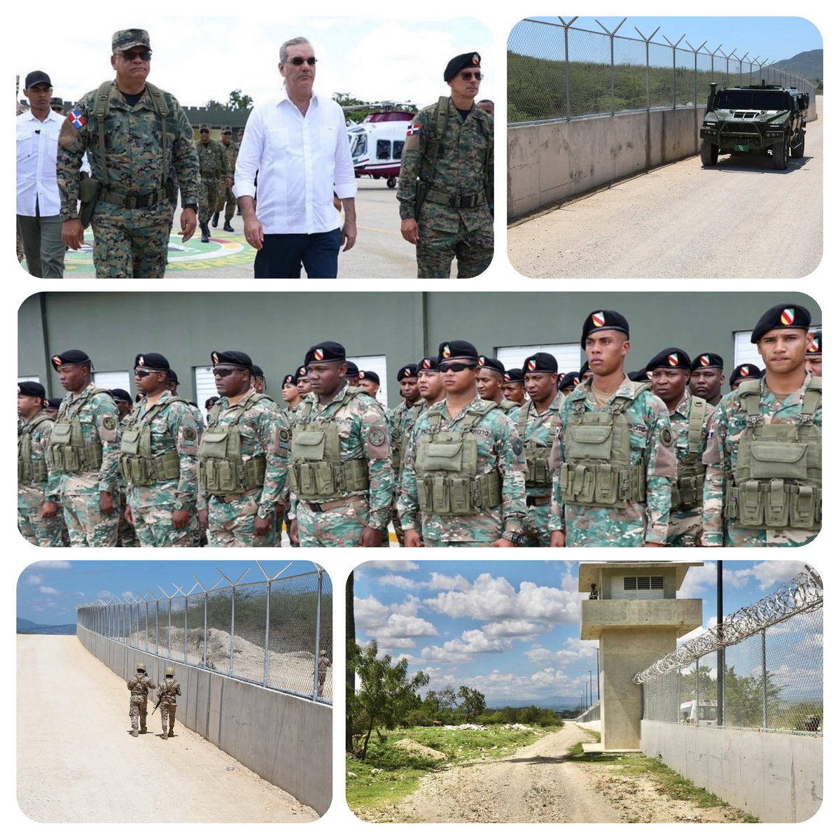 randydiazrd's tweet photo. Luis Abinader ha sido el presidente más firme en el tema haitiano. Ante el mundo ha dejado claro: los problemas de Haití no son nuestros. Hoy, él mismo supervisó en la frontera el refuerzo militar y el avance del muro. ¡Liderazgo con carácter! #FronteraSegura #LuisAbinader https://t.co/94UsqYnhQL