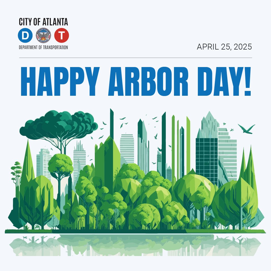 ATLDOT's tweet image. Happy Arbor Day, Atlanta! Did you know that our city has long celebrated being the "City in a Forest" thanks to our huge tree canopy compared to other major U.S. cities? Thank you to all the people, orgs, and partners working together to keep Atlanta green!
#ArborDay #TreeCity
