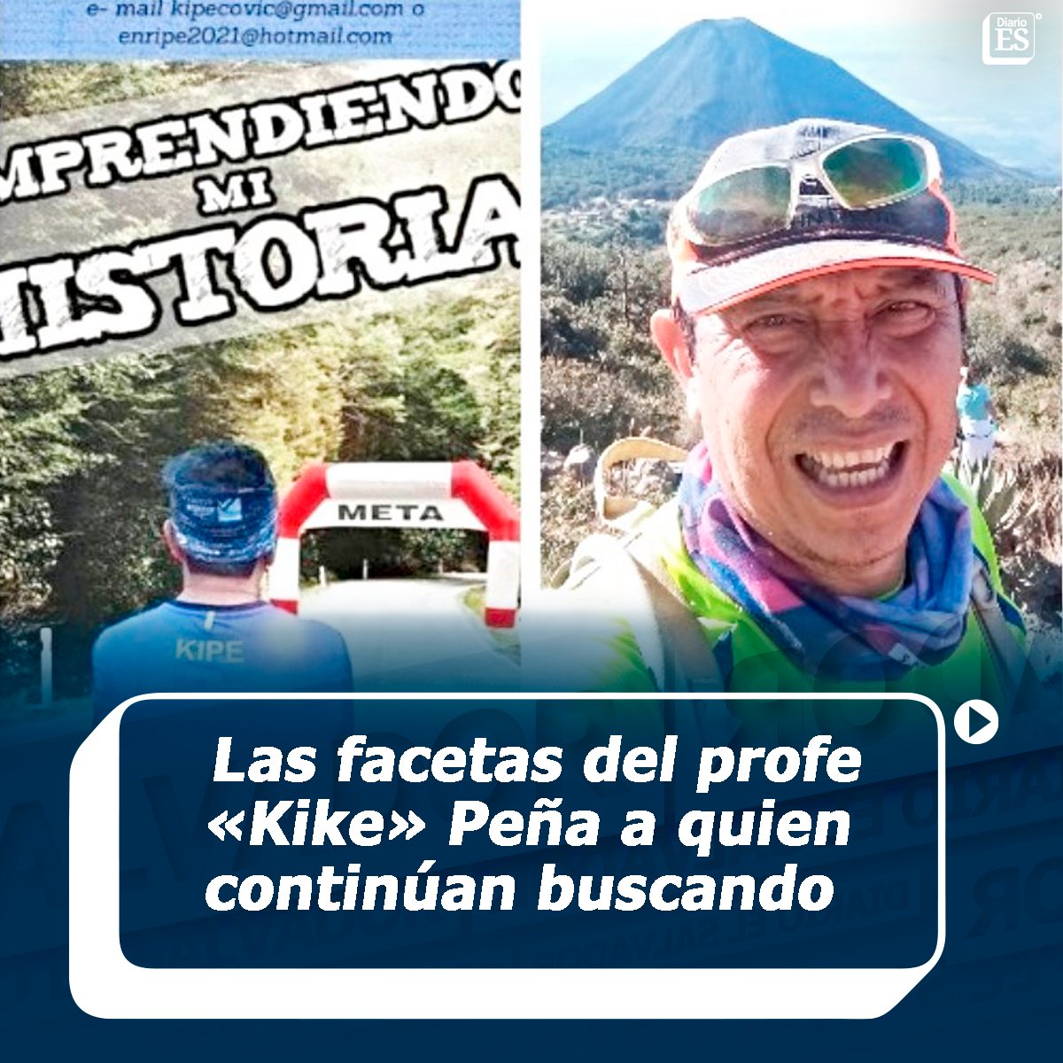elsalvador's tweet photo. #DePaís Tras su desaparición en el volcán #Chichontepec, conocidos del profesor Enrique Aguilar Peña han publicado en las redes sociales, videos que muestran diferentes etapas de su vida. ➡️ https://t.co/oBigdbRWcn https://t.co/iRLnq1bJHg