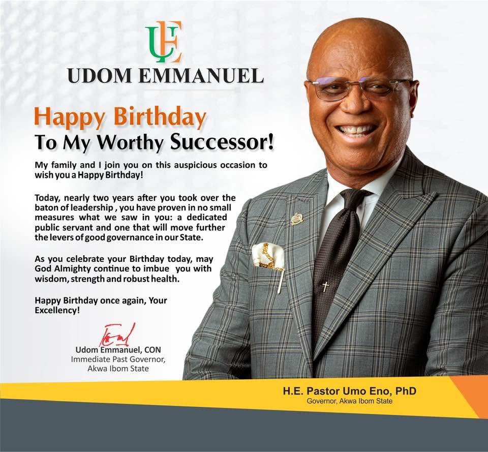MrUdomEmmanuel's tweet photo. Happy Birthday my worthy successor! https://t.co/lzdOVzVoQE