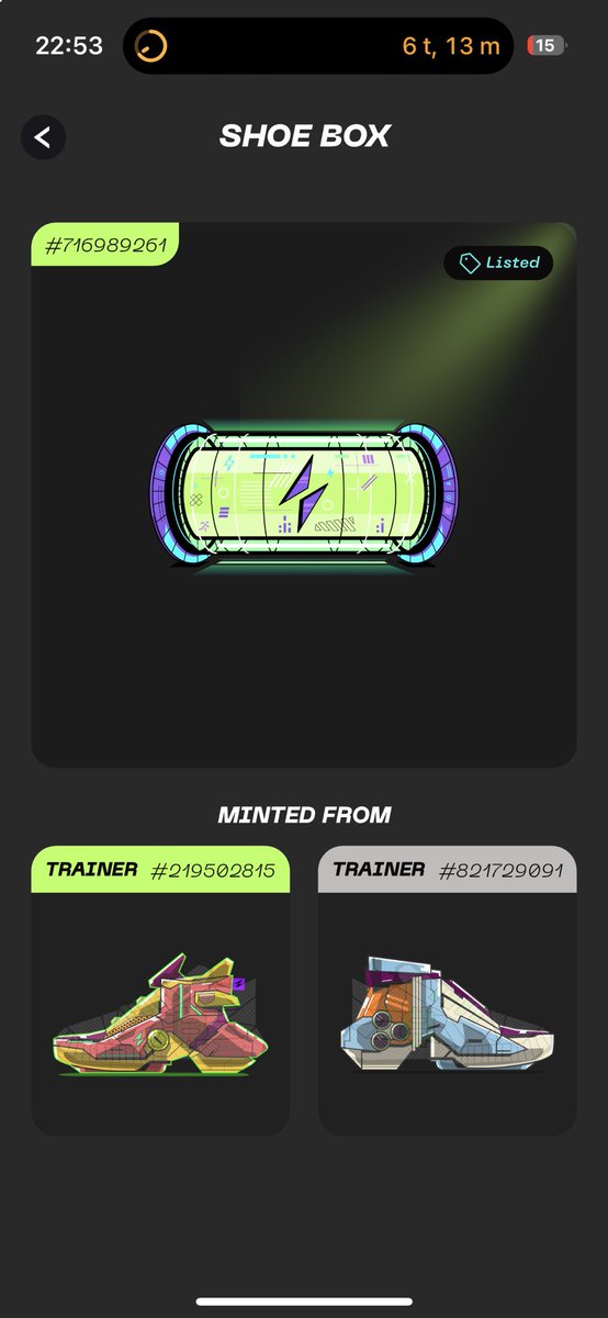 This beautiful TxT UC shoebox just hit the market 👀 who wants to buy it? 🥳
<a href="/Stepnofficial/">STEPN GO</a> #StepnGO