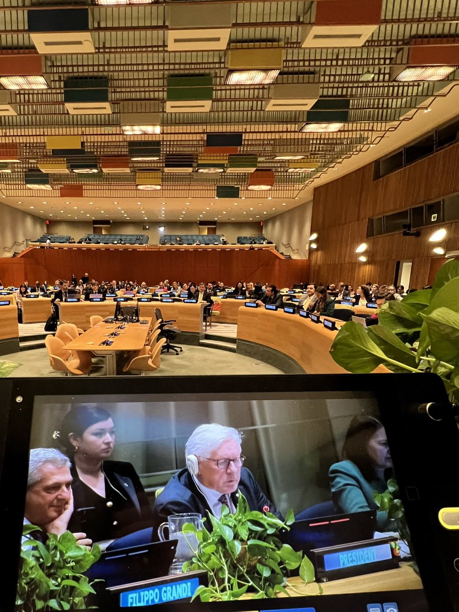 Filippo Grandi (@filippograndi) on Twitter photo Thanks to <a href="/UNECOSOC/">UN ECOSOC President</a> President <a href="/BobRae48/">Bob Rae</a> for convening an important discussion on how to address the issue of forced displacement in a sustainable manner — supporting the self reliance of refugees and displaced people; and ensuring that host communities benefit from the responses. Thanks to <a href="/UNECOSOC/">UN ECOSOC President</a> President <a href="/BobRae48/">Bob Rae</a> for convening an important discussion on how to address the issue of forced displacement in a sustainable manner — supporting the self reliance of refugees and displaced people; and ensuring that host communities benefit from the responses.
