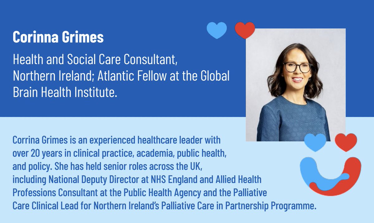 Advance Care Plan Day 2025 (@acpday2025) on Twitter photo #ACPDay2025 Speaker Announcement: Corinna Grimes (<a href="/Cgrimes3/">Corrina Grimes</a>)😍
Health and Social Care Consultant, Northern Ireland; Atlantic Fellow at the Global Brain Health Institute.
#HSCNI #AdvanceCarePlanning #ACPDay2025 Speaker Announcement: Corinna Grimes (<a href="/Cgrimes3/">Corrina Grimes</a>)😍
Health and Social Care Consultant, Northern Ireland; Atlantic Fellow at the Global Brain Health Institute.
#HSCNI #AdvanceCarePlanning