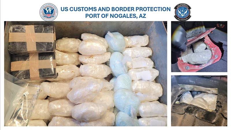 Catch of the Day: Officer intuition led to this seizure of over 54,000 Fentanyl pills, app. 68 lbs. of Methamphetamine, and almost 13 lbs. of Cocaine.