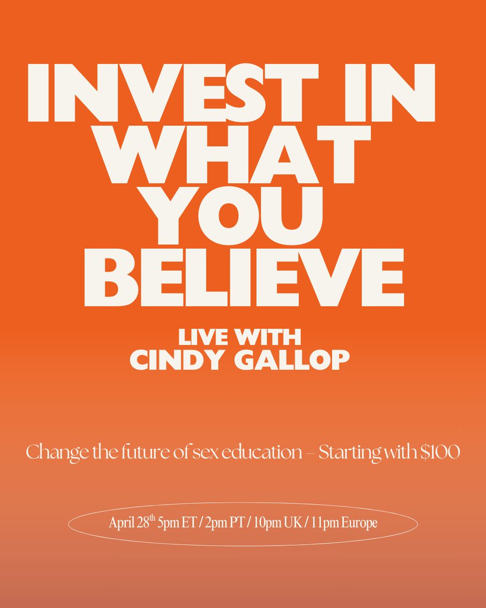Our WeFunder ends April 30. Join me LIVE this Mon April 28 5pm ET to hear the progress we've made building @MakeLoveNotPorn Academy with nearly 1,000 investors + ask me anything: eventbrite.com/e/invest-in-wh… and bring friends! Family! Colleagues! Anyone who can write big checks! 😊