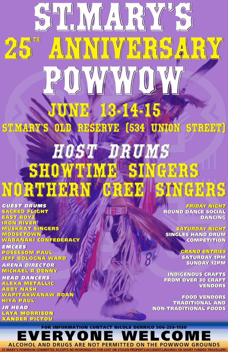 chicky polchies (@chiefallanjr) on Twitter photo St. Mary’s Powwow Jun 13-15 #Fredericton #NewBrunswick #powwow <a href="/Sitansisk/">St. Mary's First Nation</a> ~ Everyone Welcome 🦅 St. Mary’s Powwow Jun 13-15 #Fredericton #NewBrunswick #powwow <a href="/Sitansisk/">St. Mary's First Nation</a> ~ Everyone Welcome 🦅