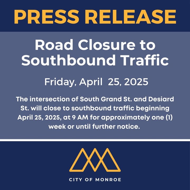 FOR IMMEDIATE RELEASE: TEMPORARY ROAD CLOSURE - DESIARD

Read full press release here: bit.ly/4cN7kcr