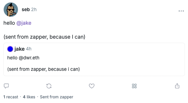 (sent from zapper, because I can)