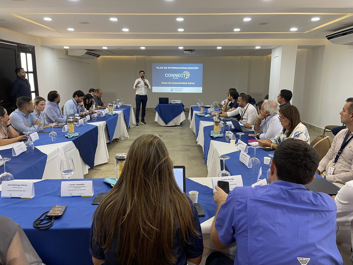 Avanzamos en la ampliación de la pista del Aeropuerto Simón Bolívar, en articulación con entidades nacionales.

Estas gestiones hacen parte de la estrategia de internacionalización #Connect2040, liderada por <a href="/desarrollo_smr/">Secretaría de Desarrollo Económico</a> , para fortalecer la conectividad de Santa Marta.