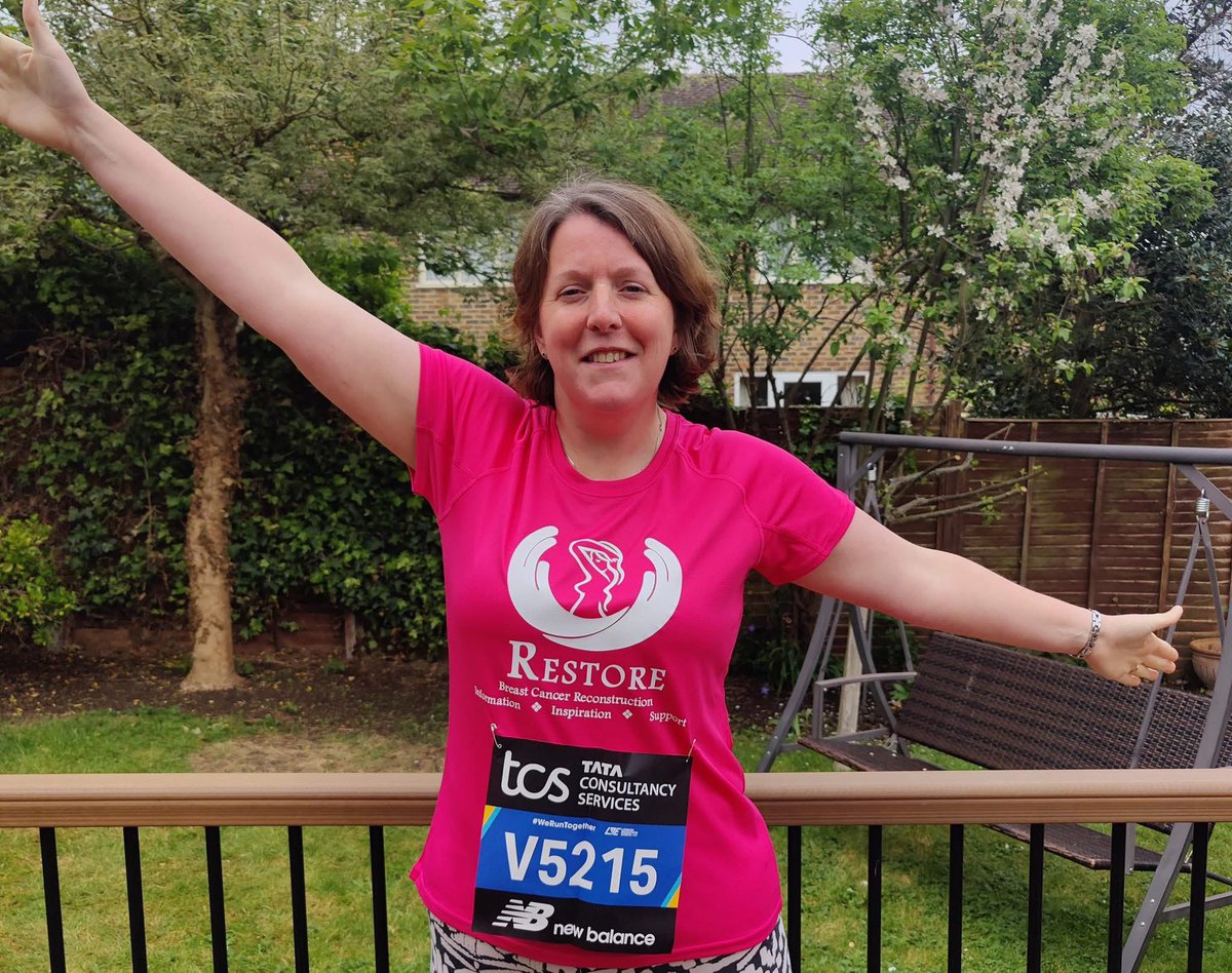 We would like to say a huge thank you to Emily!! She is running the London Marathon on Sunday &amp; has chosen for all her donations to come to Restore. Emily’s sister was diagnosed with breast cancer &amp; has been through the reconstruction journey. They wanted to say thank you 🏃🏻‍♀️🏅🥂