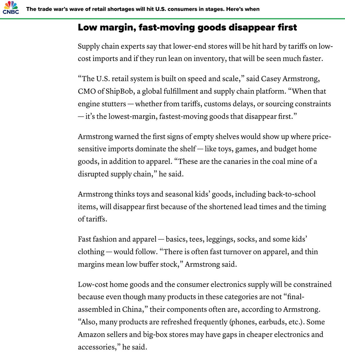 ShipBob (@shipbob) on Twitter photo With escalating U.S.-China trade tensions, retailers face increasing challenges in maintaining efficient supply chains. In a CNBC article, ShipBob CMO <a href="/CaseyA/">Casey Armstrong</a> & other experts shared insights about what consumers can expect during this tumultuous time.
At ShipBob, we're committed With escalating U.S.-China trade tensions, retailers face increasing challenges in maintaining efficient supply chains. In a CNBC article, ShipBob CMO <a href="/CaseyA/">Casey Armstrong</a> & other experts shared insights about what consumers can expect during this tumultuous time.
At ShipBob, we're committed