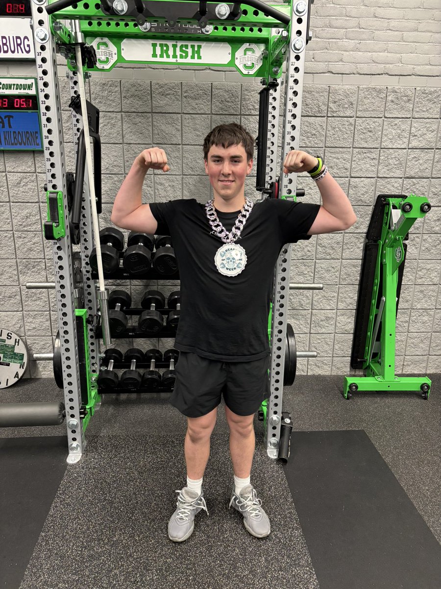 BEAST OF THE WEEK!!! Benny has been grinding in the weight room since the end of basketball season. Excited to see his continued growth. #WINTODAY #TCLB