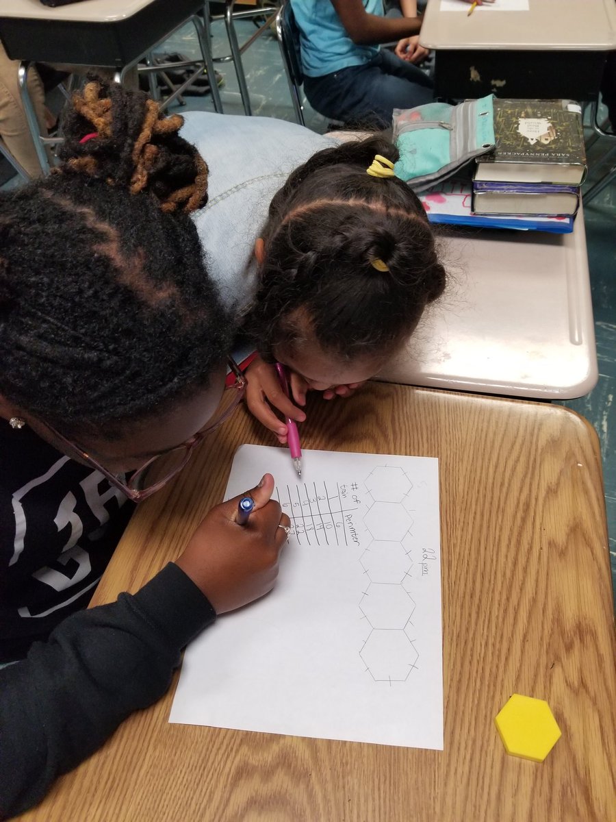 Stacy Salter (@stacyrsalter) on Twitter photo Never stop learning...even during ELA GMAS week. Students in Mrs. Gregory's 4th grade class uses hexagon shapes to determine the pattern in Tchart. We learned this from @nctm <a href="/Math_HCS/">Mathematics HCS</a> Manipulative PLE. #HenrySolves Total Participation, hands-on learning concrete to abstract. Never stop learning...even during ELA GMAS week. Students in Mrs. Gregory's 4th grade class uses hexagon shapes to determine the pattern in Tchart. We learned this from @nctm <a href="/Math_HCS/">Mathematics HCS</a> Manipulative PLE. #HenrySolves Total Participation, hands-on learning concrete to abstract.