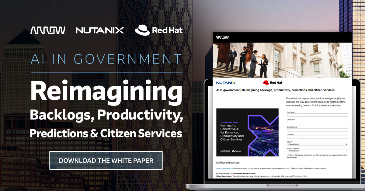 Discover how #AI is transforming government operations, enhancing efficiency, and driving innovation. Explore key insights and strategies in our latest white paper. Download now to learn more: arw.li/60192e28c!